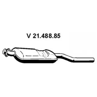 Silencieux avant EBERSPÄCHER OEM 18102243425 Silencieux avant EBERSPÄCHER OEM 18102243425