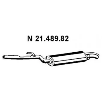 Silencieux arrière EBERSPÄCHER OEM 18102244370 Silencieux arrière EBERSPÄCHER OEM 18102244370