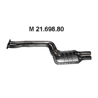 EBERSPÄCHER 21.698.80 - Silencieux avant