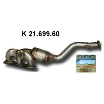 Catalyseur avant droit EBERSPÄCHER [21.699.60]