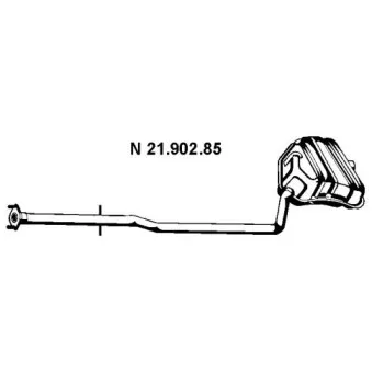 Silencieux arrière EBERSPÄCHER OEM 18307537082