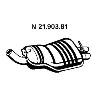 EBERSPÄCHER 21.903.81 - Silencieux arrière