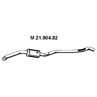 Silencieux central EBERSPÄCHER OEM 18303427856