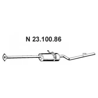 Silencieux arrière EBERSPÄCHER OEM 1684902421