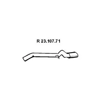 Tuyau d'échappement EBERSPÄCHER OEM 1694904621