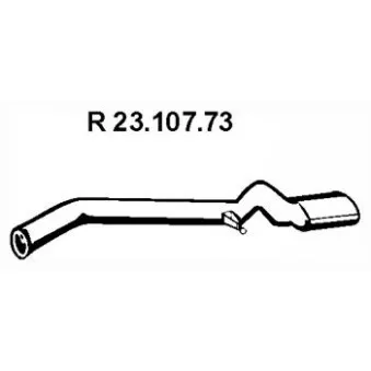 Tuyau d'échappement EBERSPÄCHER OEM 1694903510