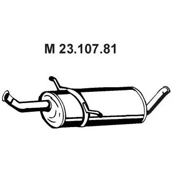 Silencieux central EBERSPÄCHER OEM 1694901022