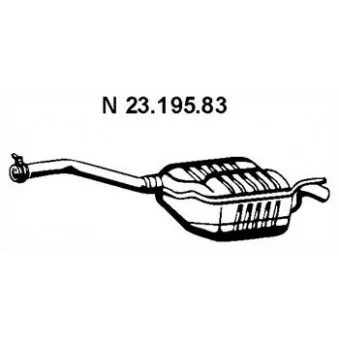 Silencieux arrière EBERSPÄCHER OEM 2024900115