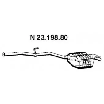 Silencieux arrière EBERSPÄCHER OEM 2024903221