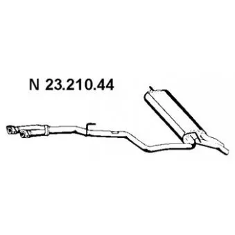 EBERSPÄCHER 23.210.44 - Silencieux arrière