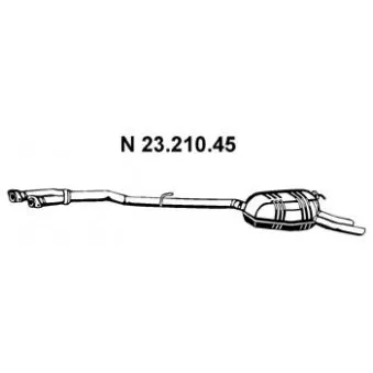 Silencieux arrière EBERSPÄCHER OEM 2104905221