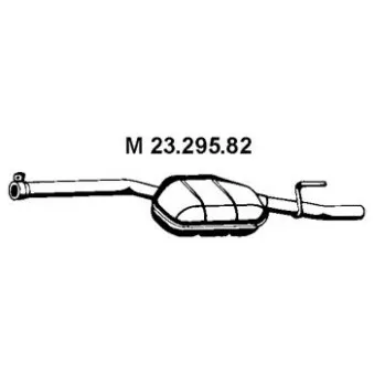 Silencieux central EBERSPÄCHER OEM 2104901821