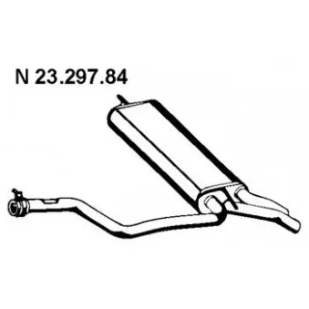 Silencieux arrière EBERSPÄCHER OEM 2104903421 Silencieux arrière EBERSPÄCHER OEM 2104903421