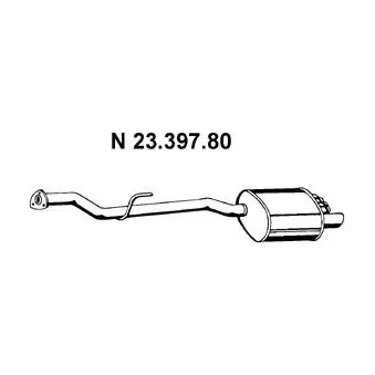 EBERSPÄCHER 23.397.80 - Silencieux arrière