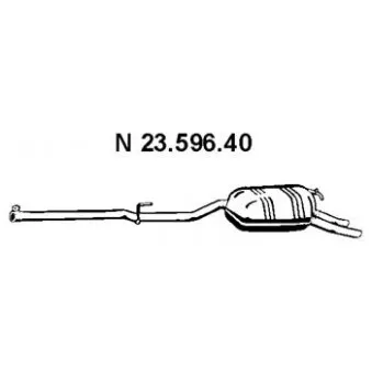 Silencieux arrière EBERSPÄCHER OEM 2104901521