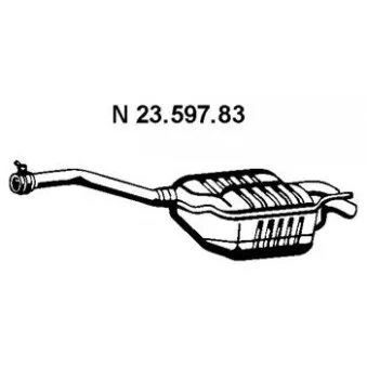 Silencieux arrière EBERSPÄCHER OEM 2024902321