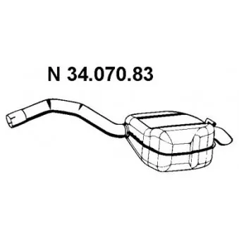 Silencieux arrière EBERSPÄCHER OEM 30778994