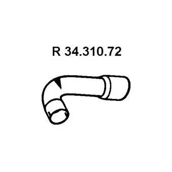 EBERSPÄCHER 34.310.72 - Tuyau d'échappement arrière droit