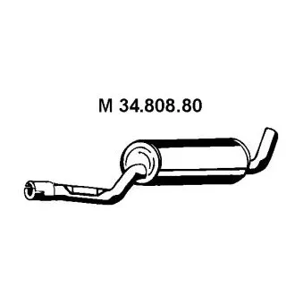 Silencieux central EBERSPÄCHER OEM 9135019