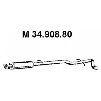 Silencieux central EBERSPÄCHER [34.908.80]