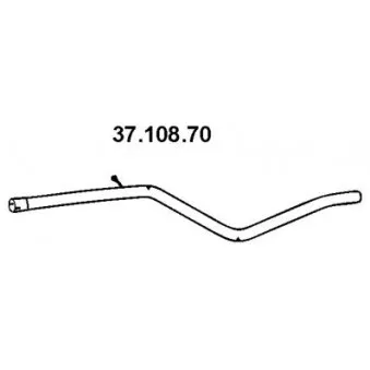 Tuyau d'échappement EBERSPÄCHER OEM 200106424R Tuyau d'échappement EBERSPÄCHER OEM 200106424R