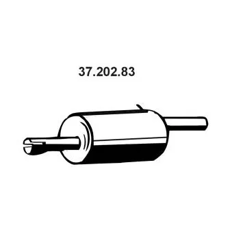 EBERSPÄCHER 37.202.83 - Silencieux arrière