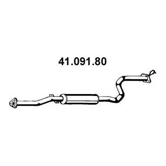 EBERSPÄCHER 41.091.80 - Silencieux central