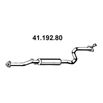 Silencieux central EBERSPÄCHER OEM 18220SR4A72