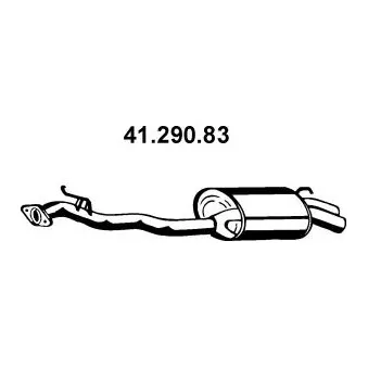 Silencieux arrière EBERSPÄCHER OEM 18030SN7930