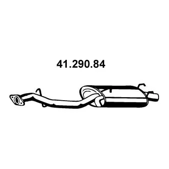 Silencieux arrière EBERSPÄCHER OEM 18031SM4505
