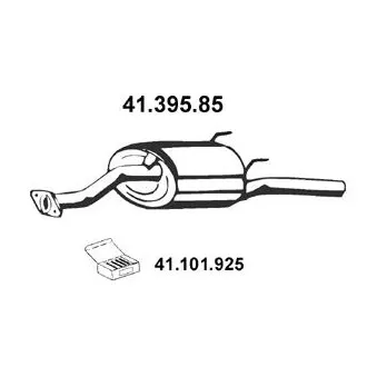 Silencieux arrière EBERSPÄCHER OEM 18030sr4a20