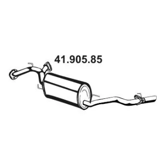 EBERSPÄCHER 41.905.85 - Silencieux arrière