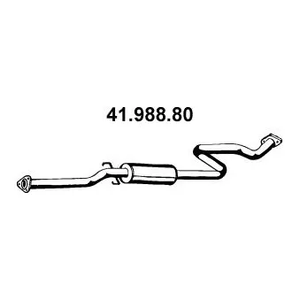 Silencieux central EBERSPÄCHER OEM 18220SH3A15