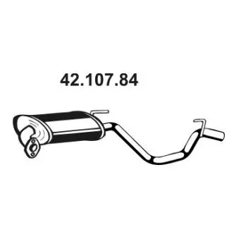 Silencieux arrière EBERSPÄCHER OEM 287002L010
