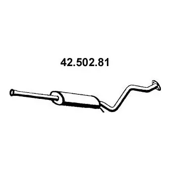Silencieux central EBERSPÄCHER OEM 287001C060