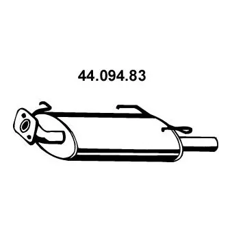 Silencieux arrière EBERSPÄCHER OEM 2010038U15