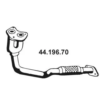 Tuyau d'échappement EBERSPÄCHER OEM 200109C002