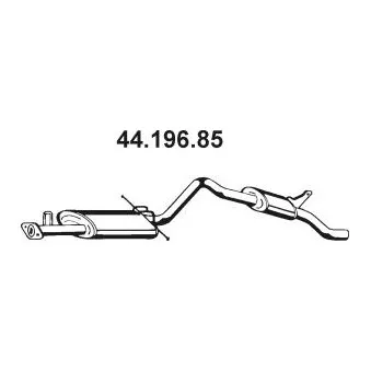 Silencieux arrière EBERSPÄCHER OEM 201009C001