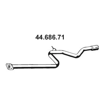 Tuyau d'échappement EBERSPÄCHER OEM 2003069A00