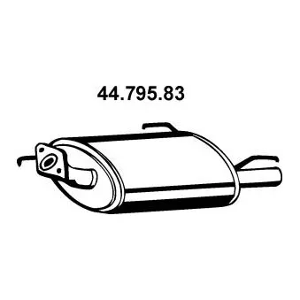 Silencieux arrière EBERSPÄCHER OEM 201000N763