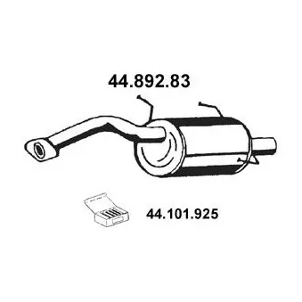 EBERSPÄCHER 44.892.83 - Silencieux arrière