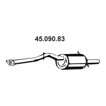 Silencieux arrière EBERSPÄCHER OEM 44304AA150