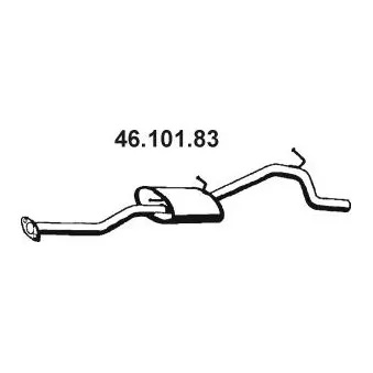 Silencieux arrière EBERSPÄCHER OEM 14300M79GA0