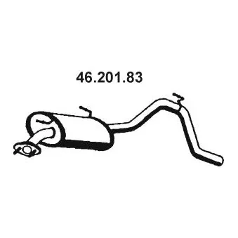 Silencieux arrière EBERSPÄCHER OEM 1430080G00