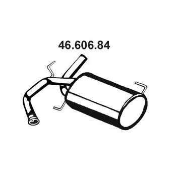 Silencieux arrière EBERSPÄCHER OEM 1430079J01