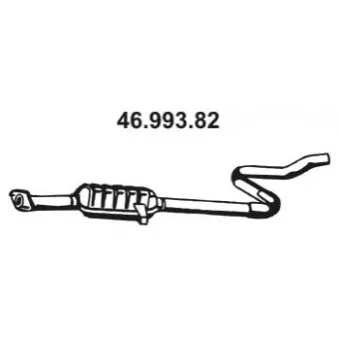 Silencieux central EBERSPÄCHER OEM 1430065E10