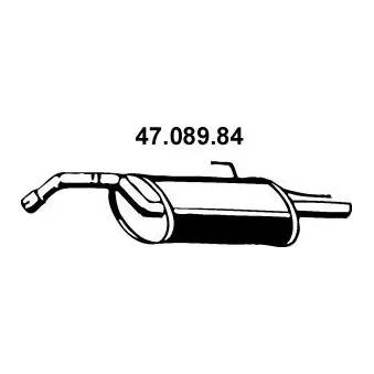 EBERSPÄCHER 47.089.84 - Silencieux arrière