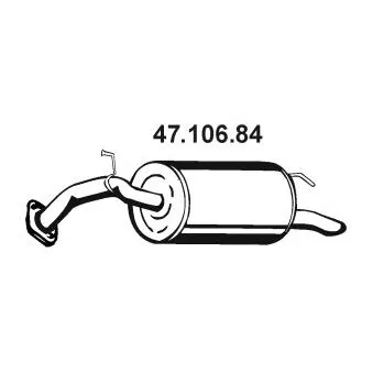 Silencieux arrière EBERSPÄCHER OEM 174300Q020