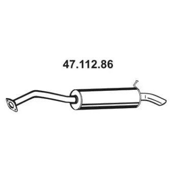 Silencieux arrière EBERSPÄCHER OEM 174300R030