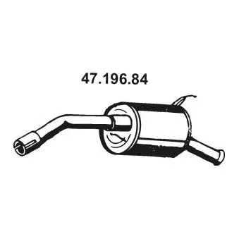 EBERSPÄCHER 47.196.84 - Silencieux arrière